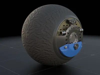 RT-G spherical robot 3D model
