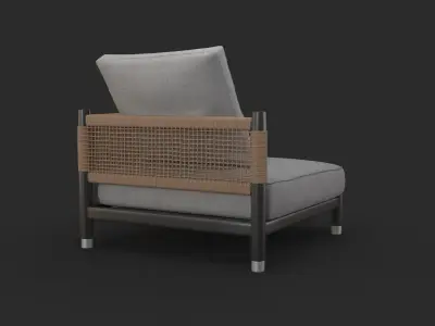 Parker Arm Chair 3D model