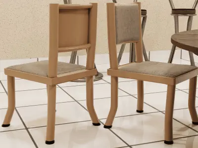 Modern Dining and Bar Furniture Set 3D model