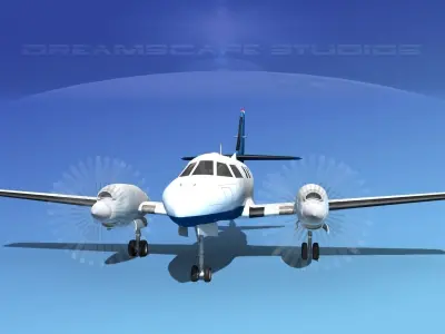 Swearingen SA226-T Merlin III V04 3D model