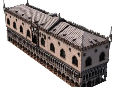 Venice Doge Palace 03 3D model