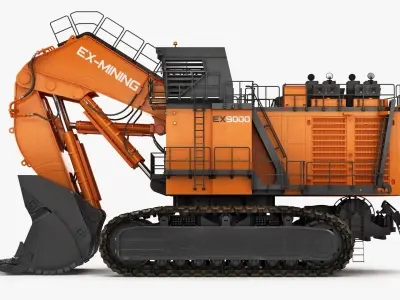 Mining Excavator Loading Shovel Generic 3D model