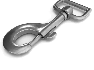 Carabiner metal latch 3D model