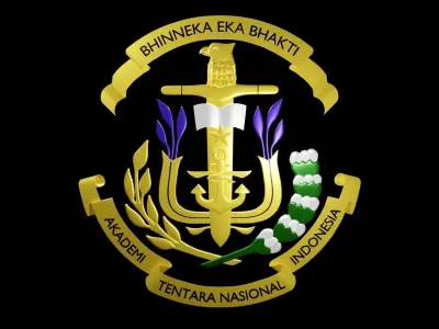 3D Logo Akademi TNI Free 3D model