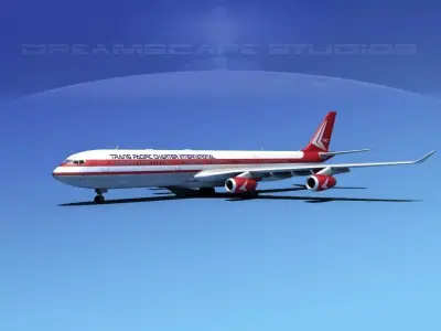 Airbus A340-600 TransPacific Charter 3D model
