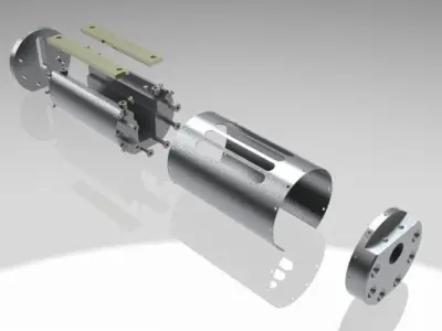 Assembly Crosshead Container Free 3D model