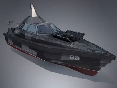 Stealth Patrol Boat 3D model
