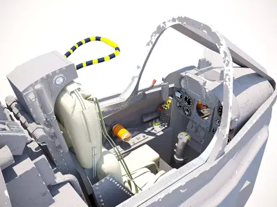Mirage III Cockpit 3D model