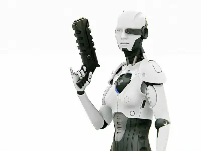 ANDROID OMEGA-B   RIGGED 3D model