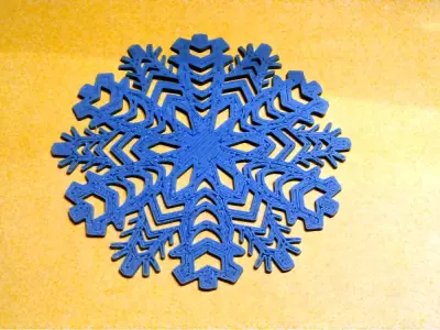 Snowflakes snowflake Free 3D print model
