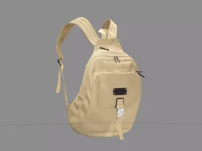 Backpack Camping Handle bag 04 Low-Poly 3D Model Low-poly 3D model