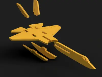 F-35C Lightning kit card Free 3D print model