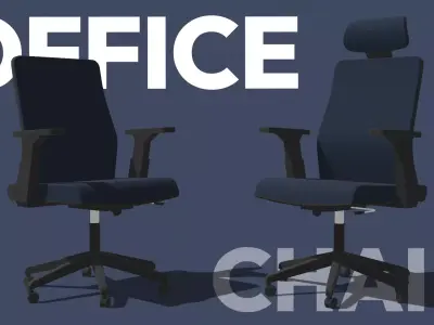 Office Chair Free low-poly 3D model 3