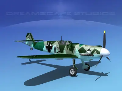 Messerschmitt BF-109 V12 3D model