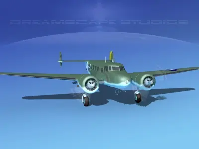 Lockheed C-37 US Army Air Force 3D model