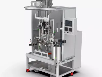 Automatic Bearing and Circlip Press Fitting Machine 3D model