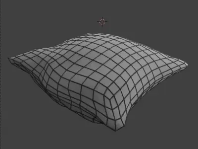 Pillow - White Free low-poly 3D model