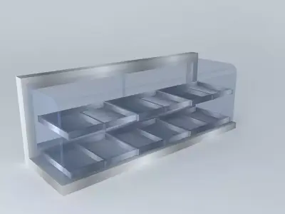 Kit food display case Free 3D model