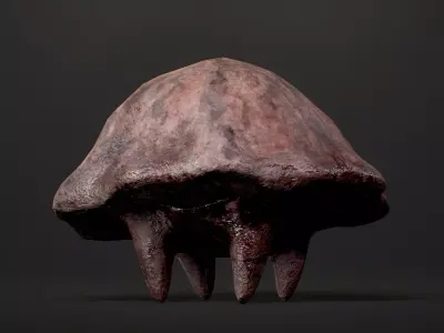 Mushroom Monster2 - Game Ready Low-poly 3D model