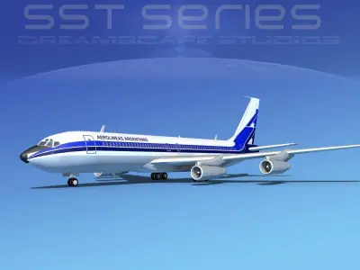 Boeing 707-320 Aerolineas Argentinas 3D model