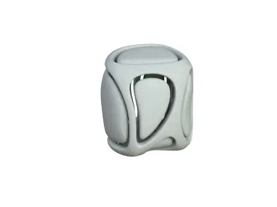SciFi Cube Object No 67927 Low Poly Shape Low-poly 3D model