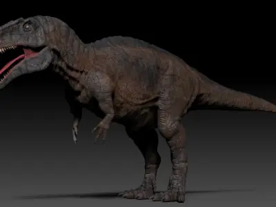 Dinosaur Acrocanthosaurus Sculpt Project 3D model