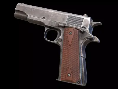 Colt 1911 M1911 Game Ready Low-poly 3D model