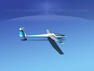 DG-400 15-Metre Motorglider V14 3D model