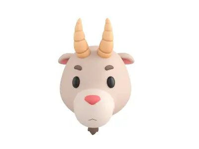 Prop138 Goat Head 3D model