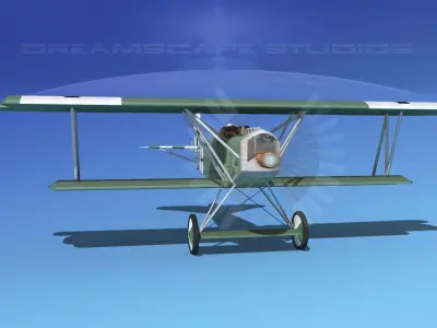 Fokker D-VII V08 Luftwaffe 3D model