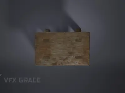 Small Bench 001 3D model
