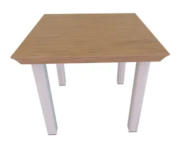 Outdoor Table Low-poly 3D model 3