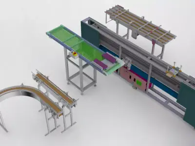Conveyor assembly 3D model