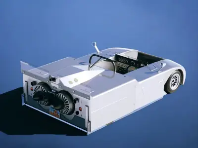 Chaparral 2J 1970 Low-poly 3D model
