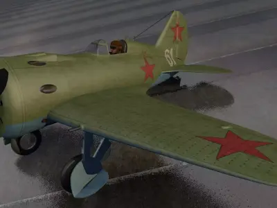Polikarpov I-16 Mosca 3D model