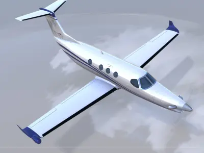 Cessna Textron Denali Low-poly 3D model
