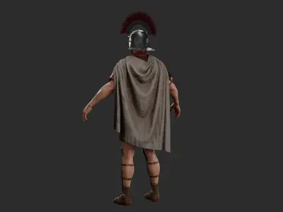 ROMAN CENTURION CHARACTER Low-poly 3D model