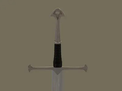 Narsil king sword Low-poly 3D model