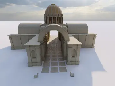 Parthenon-Historical Greek Temple 3D model