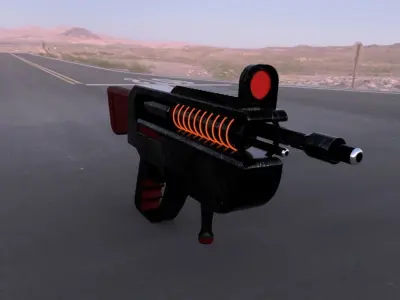 Free Sci-Fi Weapon Free low-poly 3D model