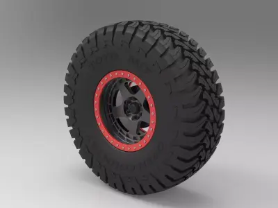 Wheel of Trophy truck 3D model