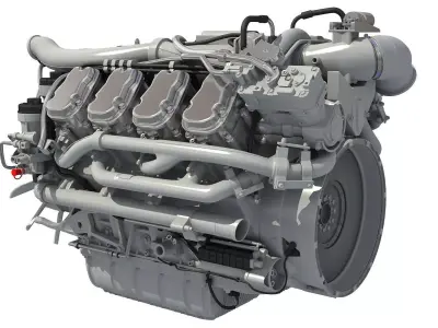 European Diesel Engine 3D model
