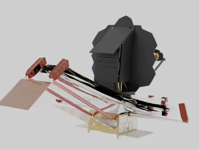 James webb space telescope  Low-poly 3D model