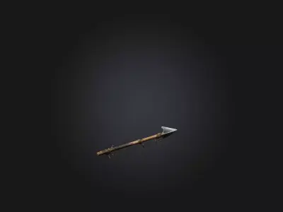 Makeshift Spear Low-poly 3D model
