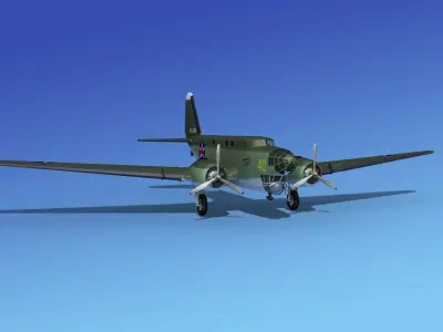 Douglas B-18A Bolo V06 3D model