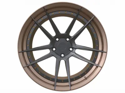 Zperformance wheel zp2 deep concave 3D model