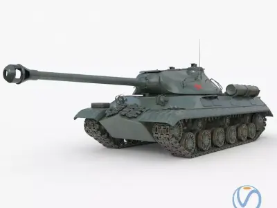 Tank IS 3M Vray 3D model