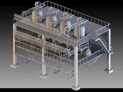 Petrochemical Unit- Vol 01 3D model