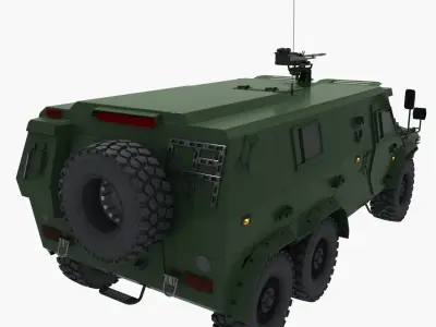 Chinese military vehicle 1 3D model