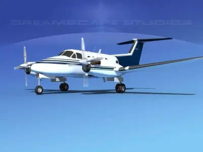 Beechcraft B200 GT King Air V02 3D model